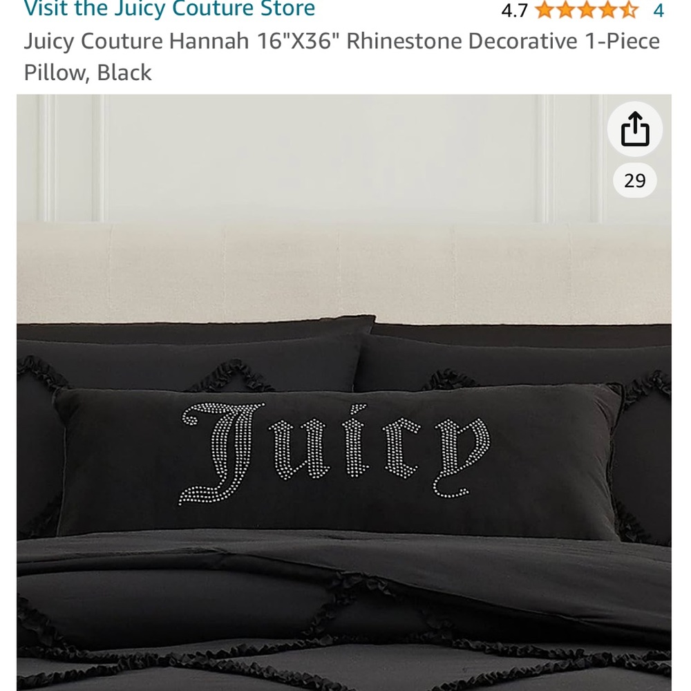 Juicy Couture Hannah Throw Pillow